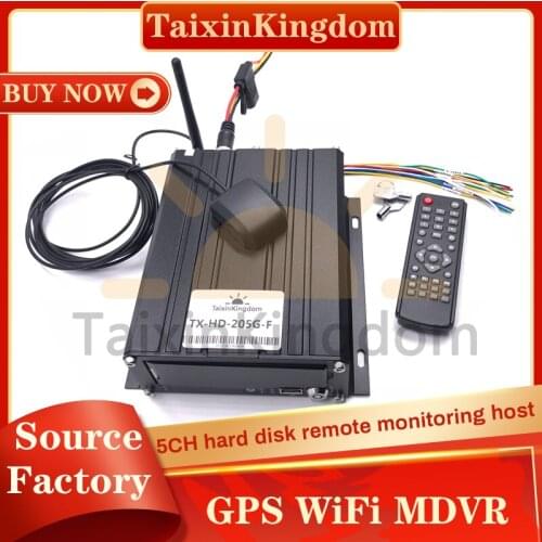 Spot wholesale ahd 1080p 5CH hard disk mdvr remote monitoring and positioning GPS WiFi black box driving record host