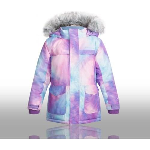 Girls Outdoor Warm Cotton Western Style Ski Jacket Waterproof Windproof Breathable And Wear-resistant Snowboarding Jackets
