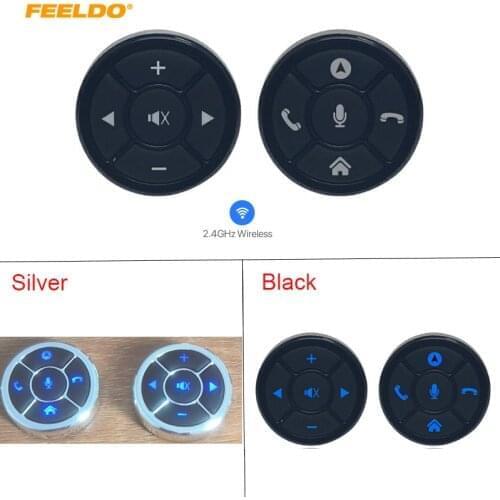 MOTOBOTS Ultra Slim 10-key Car Smart Wireless Steering Wheel Control Button Suitable For Car Android Stereo Navigation Head Unit