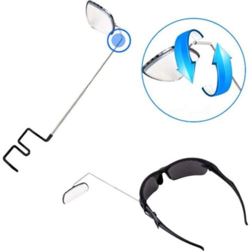 Bike Bicycle Cycling Riding Mirror Helmet Mount Rearview Rear View Eyeglass 360 degree mirror adjustment Easy to see behind