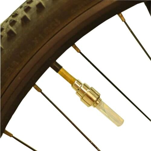 Bike Tyre Wheel Valve Caps Tire Lamp Night Light Bicycle Accessories High Quality Rainbow New Hot Fashion LED Flash Light