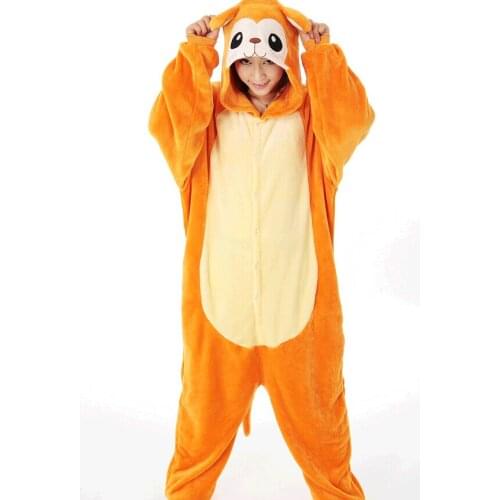 Animal Adult Unisex Golden Monkey Kigurum Onesies Pajama Sets Pyjama Cosplay Costumes Anime Sleepwear Halloween Costumes