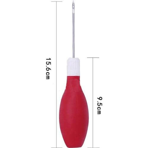 1pcs Copper Handle Awl Shoes Repair Crochet Fashioned Needle DIY Leather Tools Steel Stitcher Sewing Crochet Hook Set