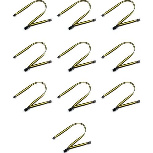 10Pcs Modular PSU Power Supply Cables PCI-E 6Pin to 2 PCI-E 8Pin 6+2Pin PCI Express Internal Splitter Ribbon Miner Cable