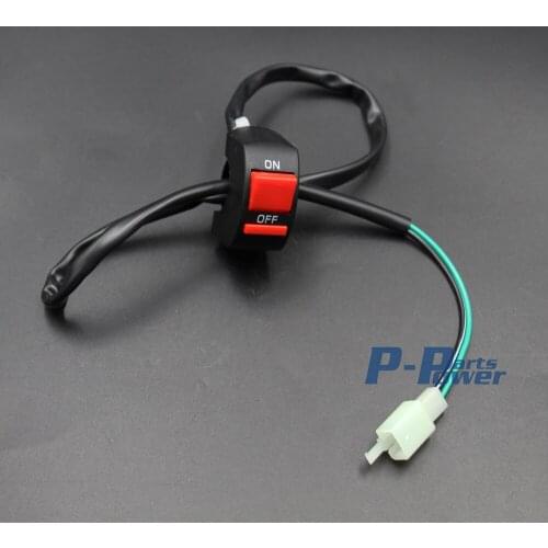 2 Pin Male Ignition Cutoff Kill Switch 50cc 110cc 125cc PIT Quad Dirt Bike ATV NEW