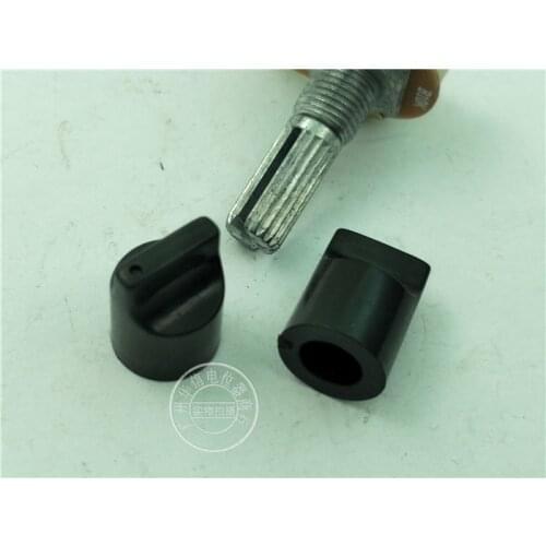 2pcs Potentiometer knob cap 10MMX14MM black flower hole