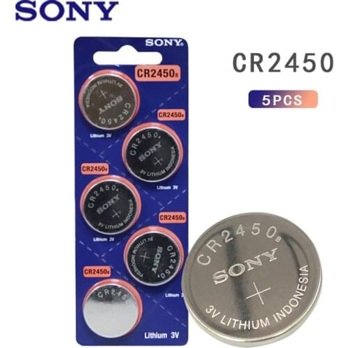5PCS SONY CR2450 3V CR 2450 DL2050 BR2450 Lithium Button Cell Battery For Remote Control LED tea light vibes Calculators Car