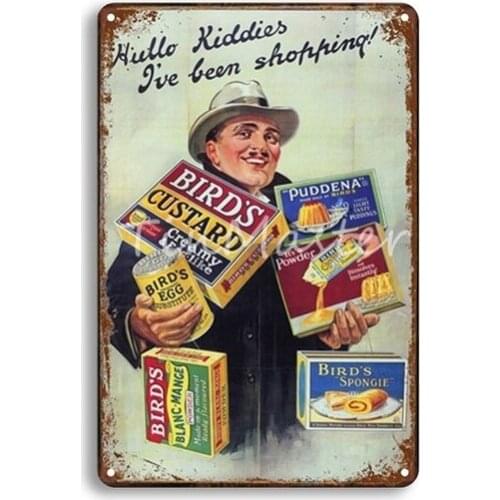 BBQ PIZZA PIE Metal Signs Vintage Kitchen Sweet Home Decor Retro Cake Tin Sign FOOD Poster Restaurant Living Room Wall Stickers