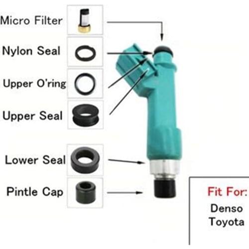 Free shipping 10 Kits Fuel Injector Repair Kits For 23250-28080 23250-0H030 23250-0H060 Fit For Japan Car 2.4L (AY-RB024)