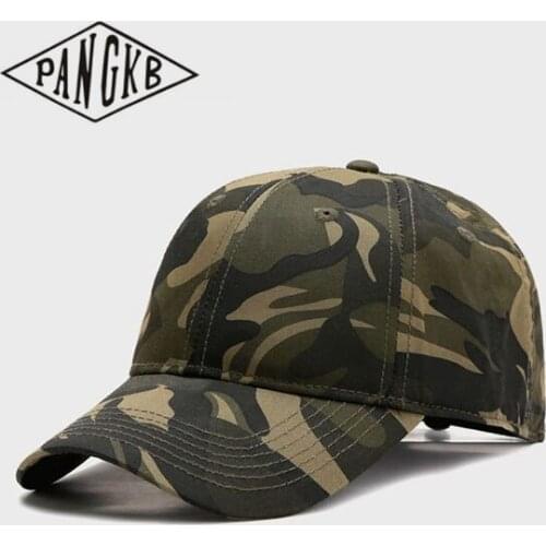 PANGKB Brand PLAIN CURVED CAP WOODLAND hip hop baseball cap for men women adult outdoor adjustable casual sun snapback hat