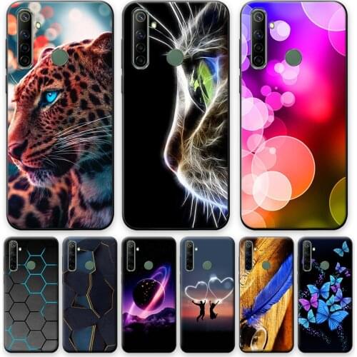 For Oppo Realme 6i Case 6.5 inch Silicone Soft TPU Phone Cases For Oppo Realme 6i Cartoon Cute Protective Case Cover Pop Bumper