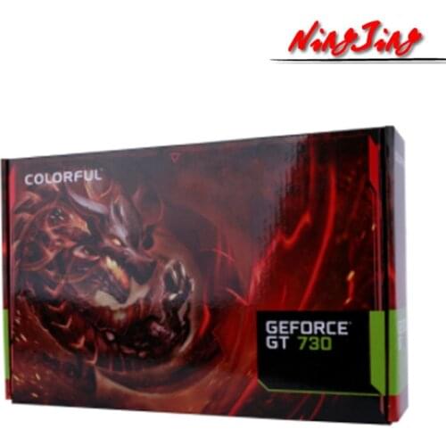 Colorful GeForce GT730 2GD3 GeForce® GT 730 28nm 2GB GDDR3 64 bit DVI HDMI VGA Support AMD Intel Desktop CPU Motherboard
