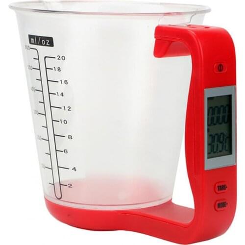 1Kg Electronic Digital Kitchen Weight Scale Measurement Cup with LCD Display Vegetable Fruit Food Scale Measuring Tool