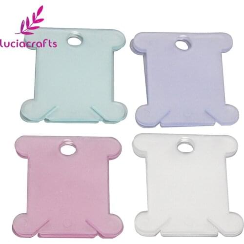 Sewing Tools 24pcs Plastic Embroidery Floss&Craft Thread Bobbins for Storage Holder Cross Stitch Diy Sewing Supplies J0125