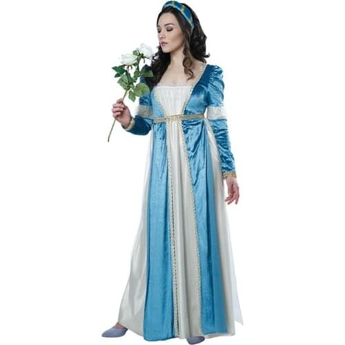 Halloween Carnival Party Adult Princess Cosplay Costume Stage Performance Juliet Fantasia Fancy Dress