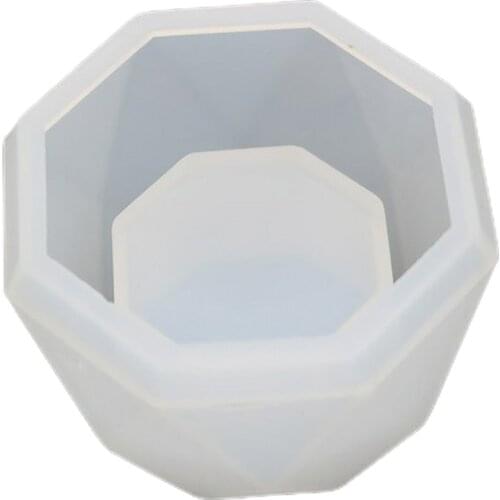Small Flowerpot Epoxy Silicone Mold Reusable 3D Mold For Succulent Plant Pots Concrete Cement Clay Mold