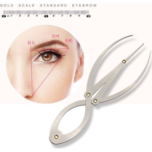 Stainless Steel Golden Ratio Eyebrow Microblading Permanent Makeup Measure Tool Ruler Eyebrow DIVIDER Eyebrow Shaping Design