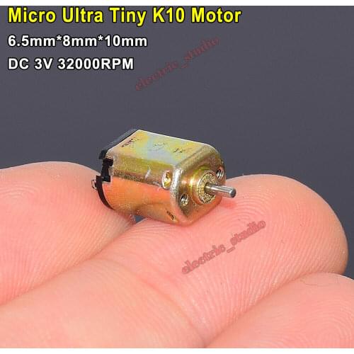Mini K10 Motor DC 1.5V-3V 32000RPM High Speed DIY Solar Power Toy Model/Aircraft