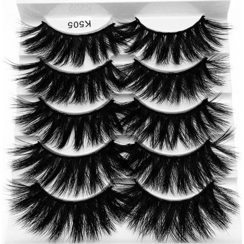 Soft Light 5 Pairs 3D Mink False Eyelashes Set Thick Natural Long Hand Made Reusable Fake Lashes Easy To Wear 120 Sets/Lot DHL