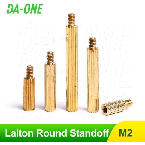 Motherboard Set M2 Brass Laiton Round Standoff Spacer 20/50 Pcs Manual Male Female Stand Off Threaded Spacers for Computer Fix
