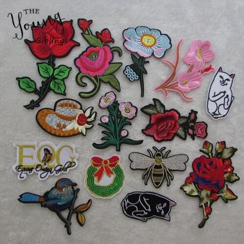 Brand new fashion Patches For Clothing Iron On Embroidered Appliques DIY Apparel Accessories Patches For Clothing Fabric Badges