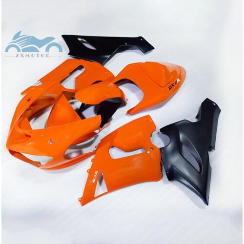 Custom Motorcycle full set fairings kit for KAWASAKI Ninja ZX 6R 2005 2006 sport fairing set ZX6R ZX636 05 06 orange black parts