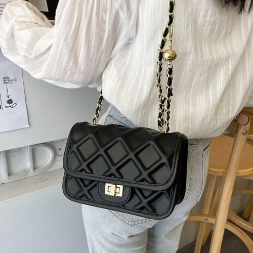 Casual Women Small Pu Leather Chain Shoulder Bag Fashion Ladies Crossbody Bags for Women Designer Female Handbags Messenger Bag