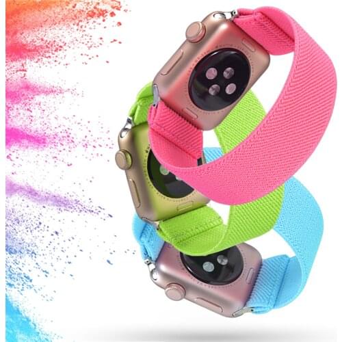 Nylon Solo Loop for Apple Watch 40mm 38mm 42mm 44mm Watch Band for Apple Watch Series 6 5 4 3 SE Bracelet Sport Strap Wristband