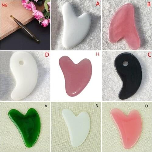 Natural Resin For Face Guasha Scraper Health Care Guasha Scraper Face Lifting Massage Meridian Scraping Gua Sha Massage Scraping