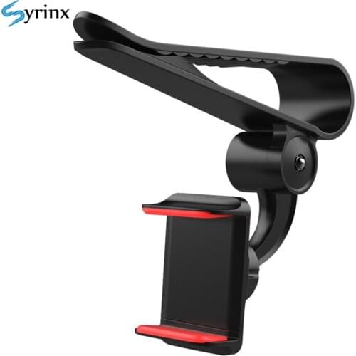Universal 360 Car Clip Sun Visor Cell Phone Holder Mount Stand Soporte Movil For iphone 11 GPS Rearview Mirror Holder Car Mobile