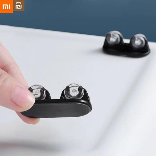 Xiaomi 4Pcs Paste Type Universal Pulley Adhesive Pulley StorageBox Pulley Can Self-adhesive Pulley Home No Noise No ScratchesBox