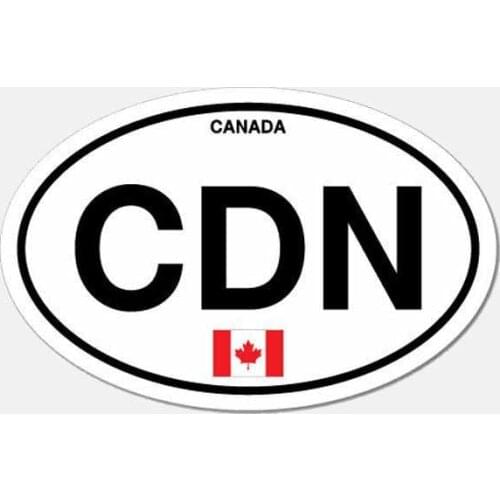 Canada Country Flag Vinyl Interesting Car Sticker Accessories Car Styling Decal Window Cover Scratches Waterproof PVC 11cm*7cm