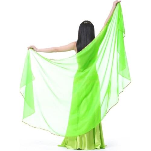 13 Colors Belly Dance Veil 250cm*120cm Silk-like Chiffon Bollywood Dancing Scarf Shawl