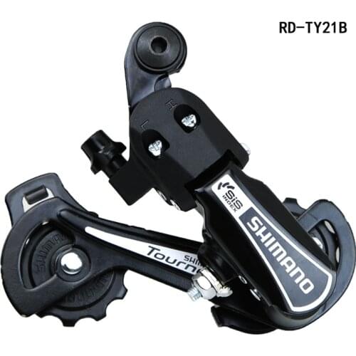Shimano RD-TY21-B-SS GS Mountain Bike 6 Speed Rear Derailleur Short Cage Black/Silver Iamok Bicycle Parts
