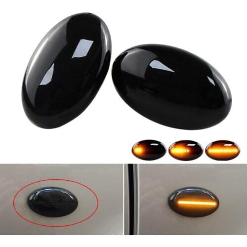 2pcs Dynamic LED Turn Signal Lights Side Marker Car Accessories No Error for Mercedes-Benz Smart 450 & Benz W639 W168 W447