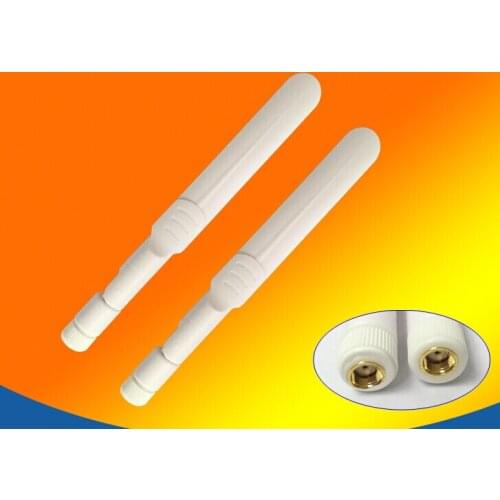Free shipping 2.4GHz 5.8Ghz Dual Band white Antenna 8dBi Omni WIFI Antenna RP-SMA with a hole 160mm for Wireless Router 50pcs