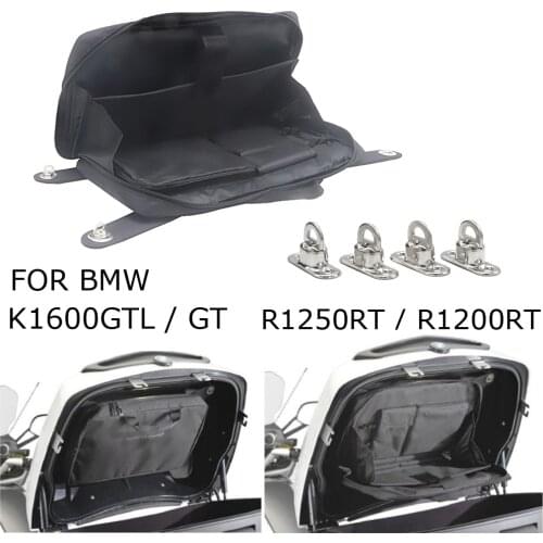 Black Tour Pak Motorcycle Organizer Lid Storage Bag FOR BMW K1600GT K1600GTL R1250RT R1200RT LC 2021 2019 2018