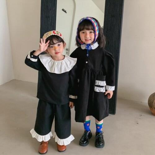 Girl Dress Kids Baby Gown 2021 Rose Bow Winter Autumn Plus Thicken Outwear School Toddler Long sleeve Uniform Children Clothing