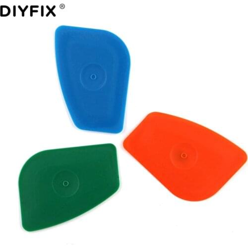 DIYFIX 5Pcs Cell Phone Opening Tool Handy Pry Card for iPhone Samsung Sony LCD Screen Back Housing Battery Disassemble Hand Tool