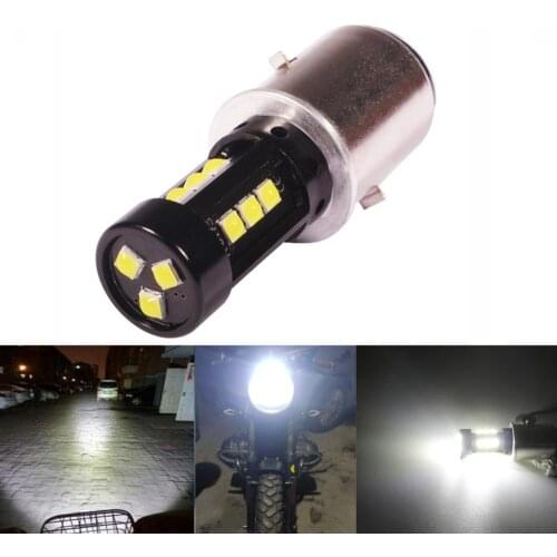 HYAUTP 1Pcs H6 Motorcycle LED Headlights 1500LM BA20D LED Moto Motorbike Scooter Moped Head/Fog Lamp White 6000K