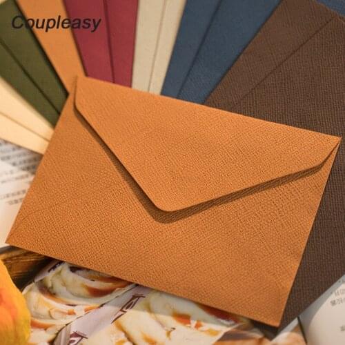 50Pcs 7 Colors Gift Envelope DIY Blank Envelope Birthday Party Greeting Card Envelopes Office Business Envelopes 16x11.3cm