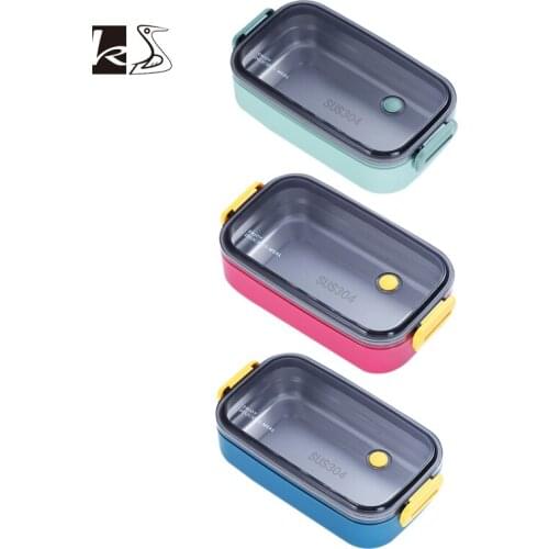 Lunch Box With Compartments Bento Box With Heating Cutlery Tableware Food Container Portable Cutlery Dinnerware For Picnic
