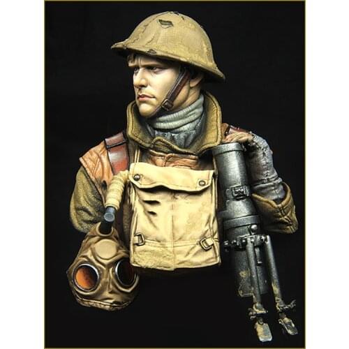 1/10 ANCIENT WARRIOR with Mask bust Resin Model Miniature figure Unassembly Unpainted