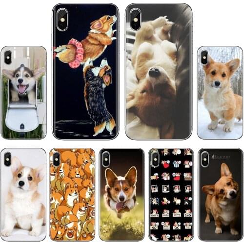 Pembroke Welsh Corgi Dog puppy For Samsung Galaxy A3 A5 A7 A9 A8 Star Lite A6 Plus 2018 2015 2016 2017 Soft Cover Bag