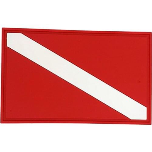 Small Safety Scuba Diving Flag Patch Diver Down