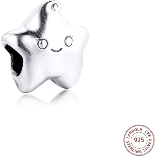 Fits Pandora Bracelet 925 Sterling Silver Isa the Star Charms Metal Beads DIY Fine Jewelry Making Bijoux Femme 2020