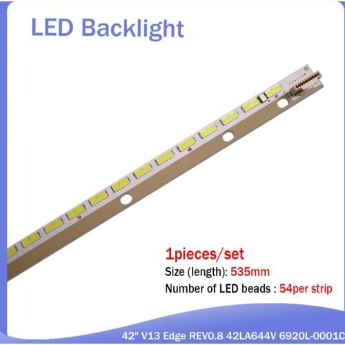 LED backlight strip bar 54LEDs for LG 42" V13 Edge REV0.8 42LA644V 6920L-0001C 6916L-1269A 6922L-0103A 6922L-0062A 6916L-1316A