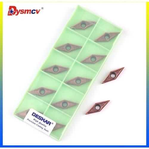 DESKAR 100%VBMT160404 VBMT160408 LF6118 LF6018 Carbide Insert VBMT Blade CNC Lathe Cutter Turning Tool For Stainless steel