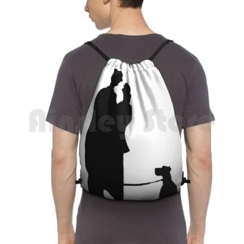 The Thin Man Backpack Drawstring Bag Riding Climbing Gym Bag The Thin Man Nick Nora Nick And Nora Nick And Nora Asta Asta