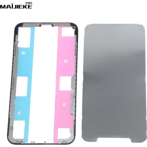 2PCS Original LCD Screen Middle Frame for iPhone X Mid Bezel Bracket With Adhesive Sticker Replacement